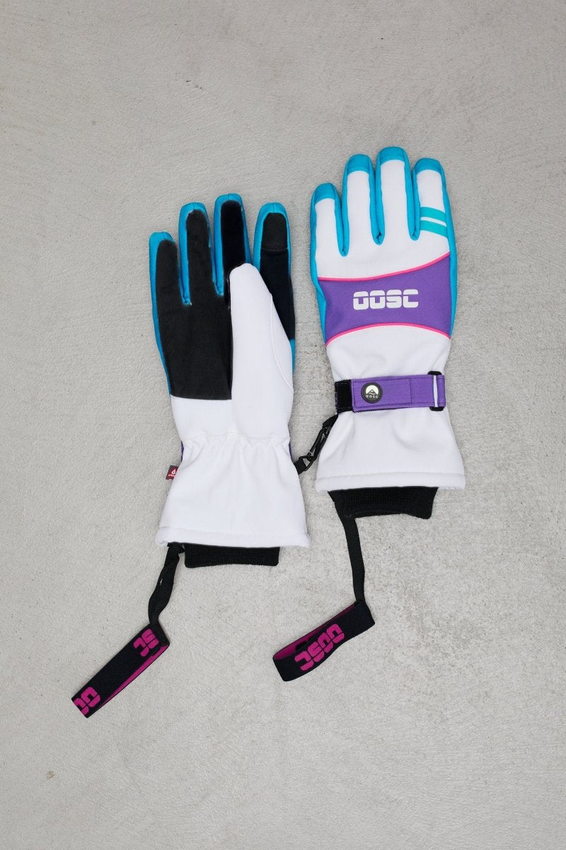 1987 PrimaLoft® Ski & Snowboard Gloves - White - OOSC Clothing