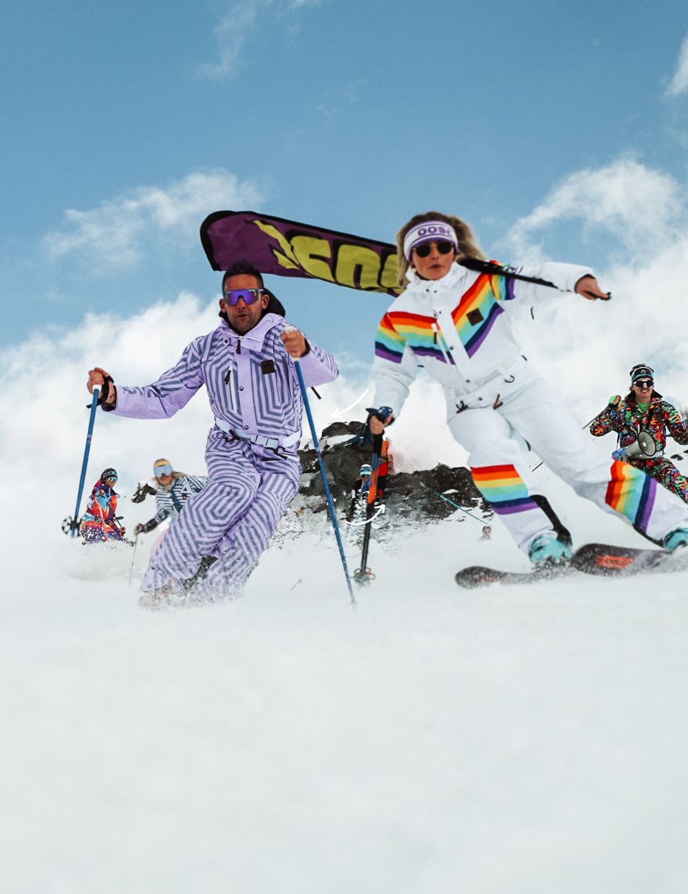 Ski Suits Retro-Styled, Sustainable Ski Wear