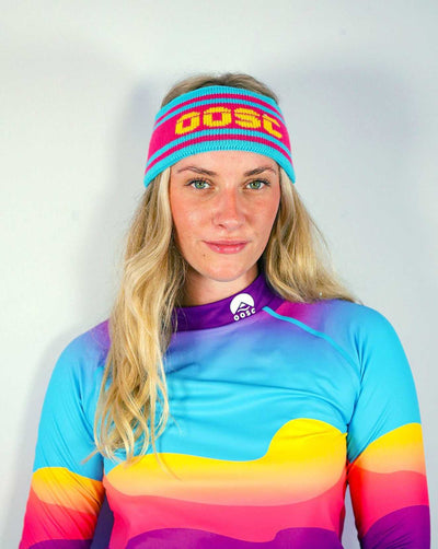 OOSC Après-Stirnband – Blau, Pink, Gelb