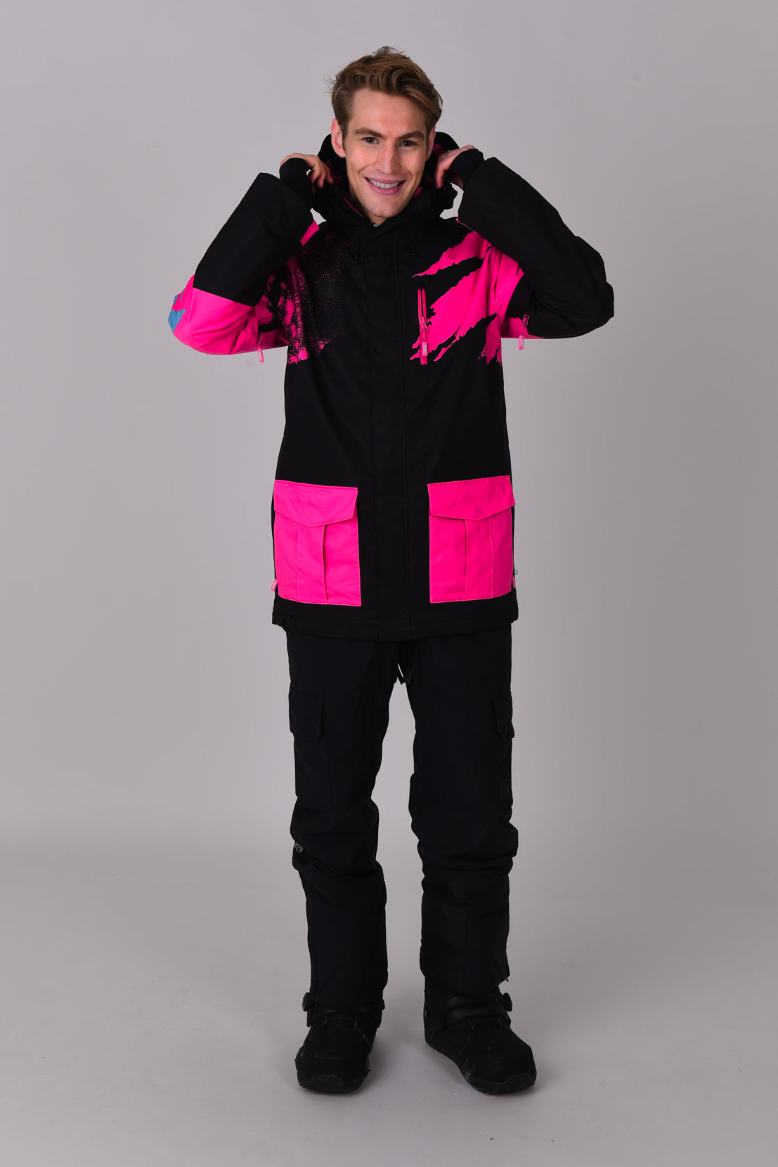 Afterparty Jacket Black & Pink Men's