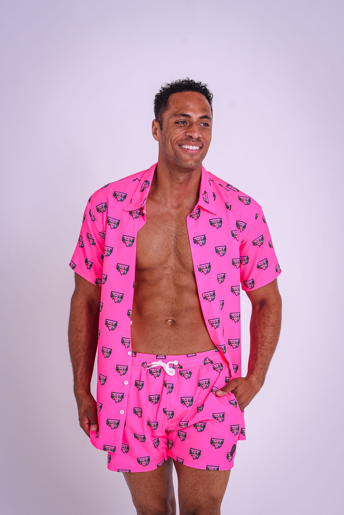 Pink mens board shorts online