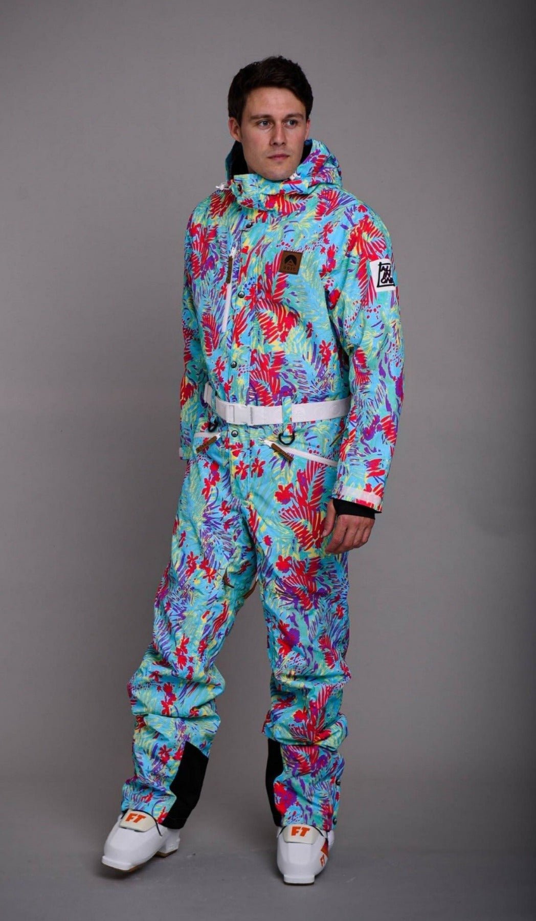 tie dye oosc ski suit