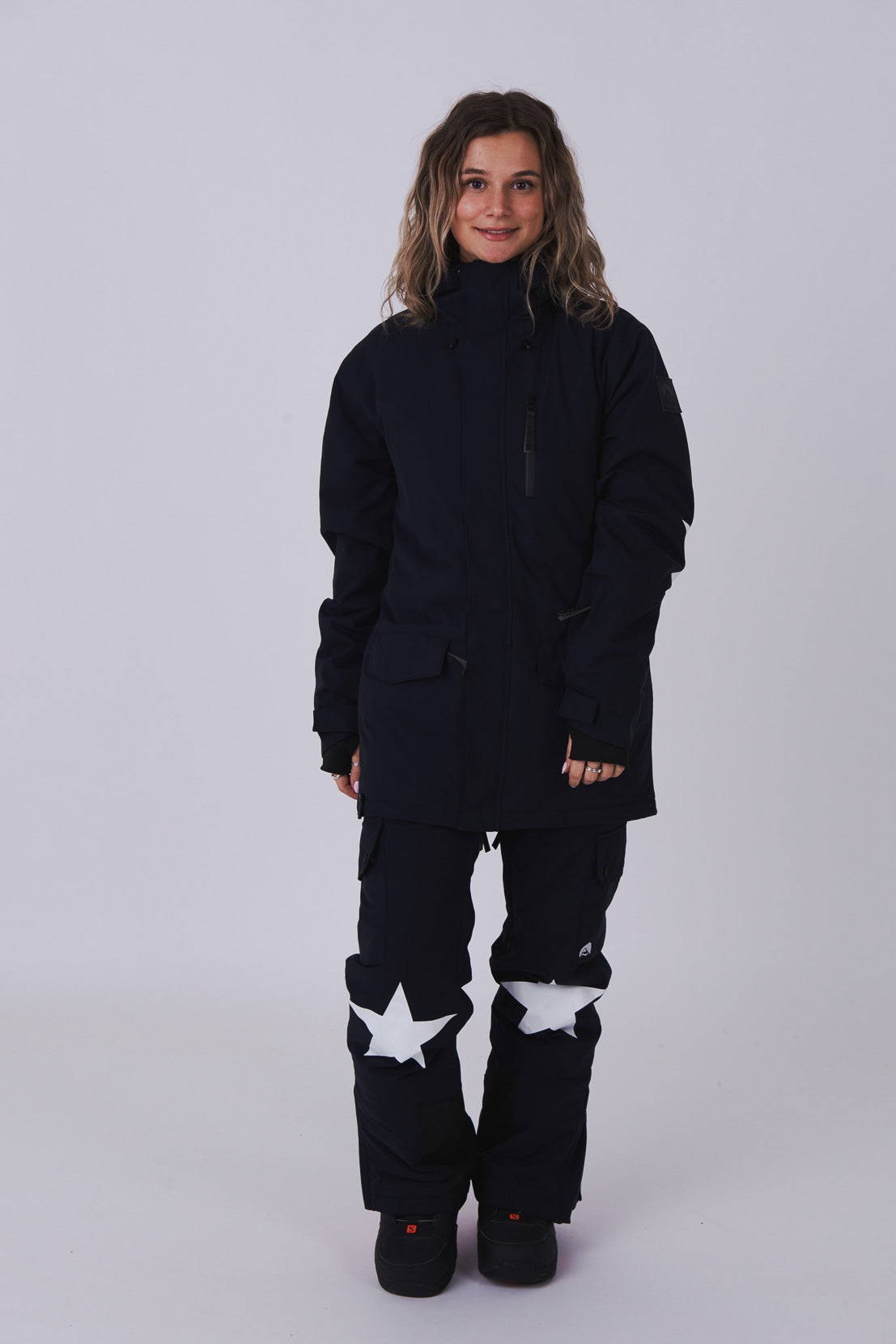 Yeh Girl Ski & Snowboard Jacket - Katie Ormerod Black Stars Signature line