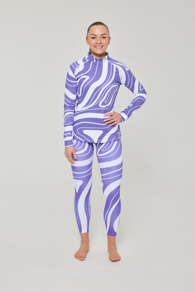 Purple Swirl Women's Baselayer Top