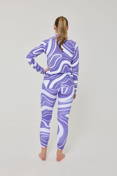 Purple Swirl Women's Baselayer Top