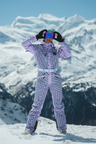 OOSC colourblock women's ski suit in multi