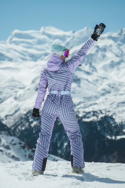 Fall Line Purple & Grey Female Ski Suit