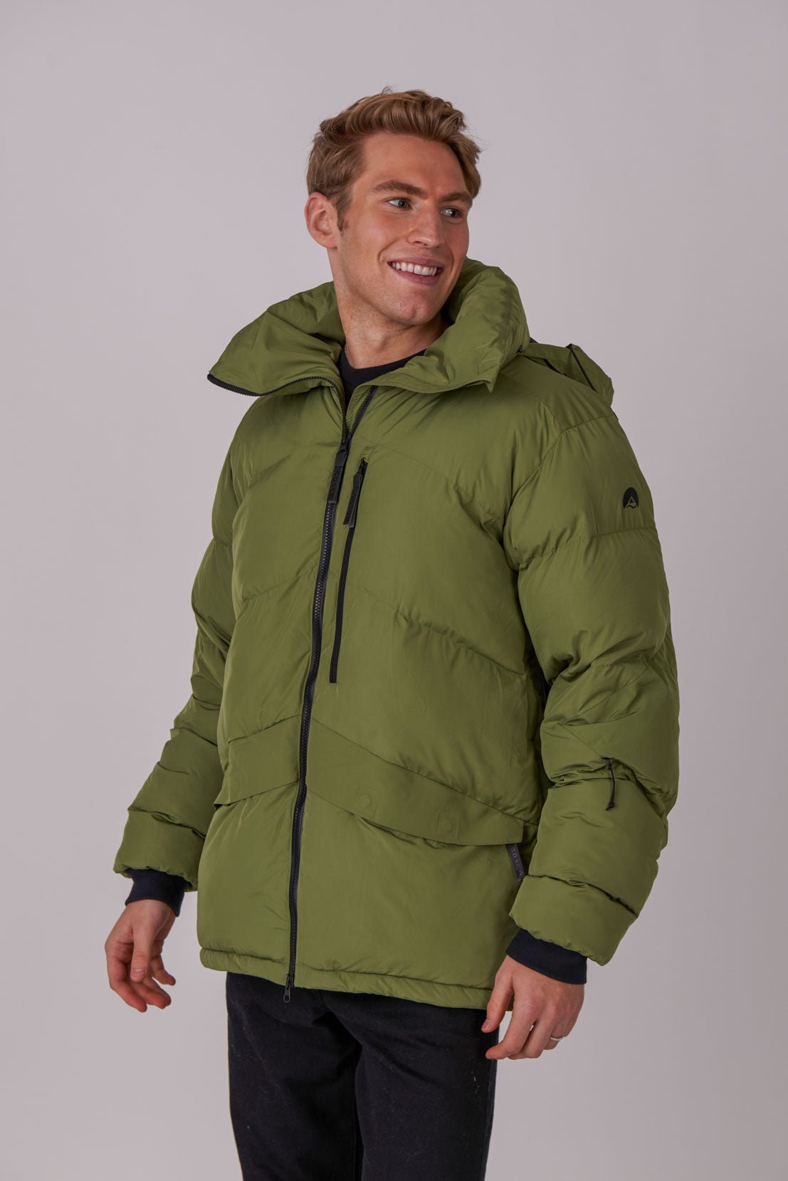 Men's Puffer Jacket Khaki