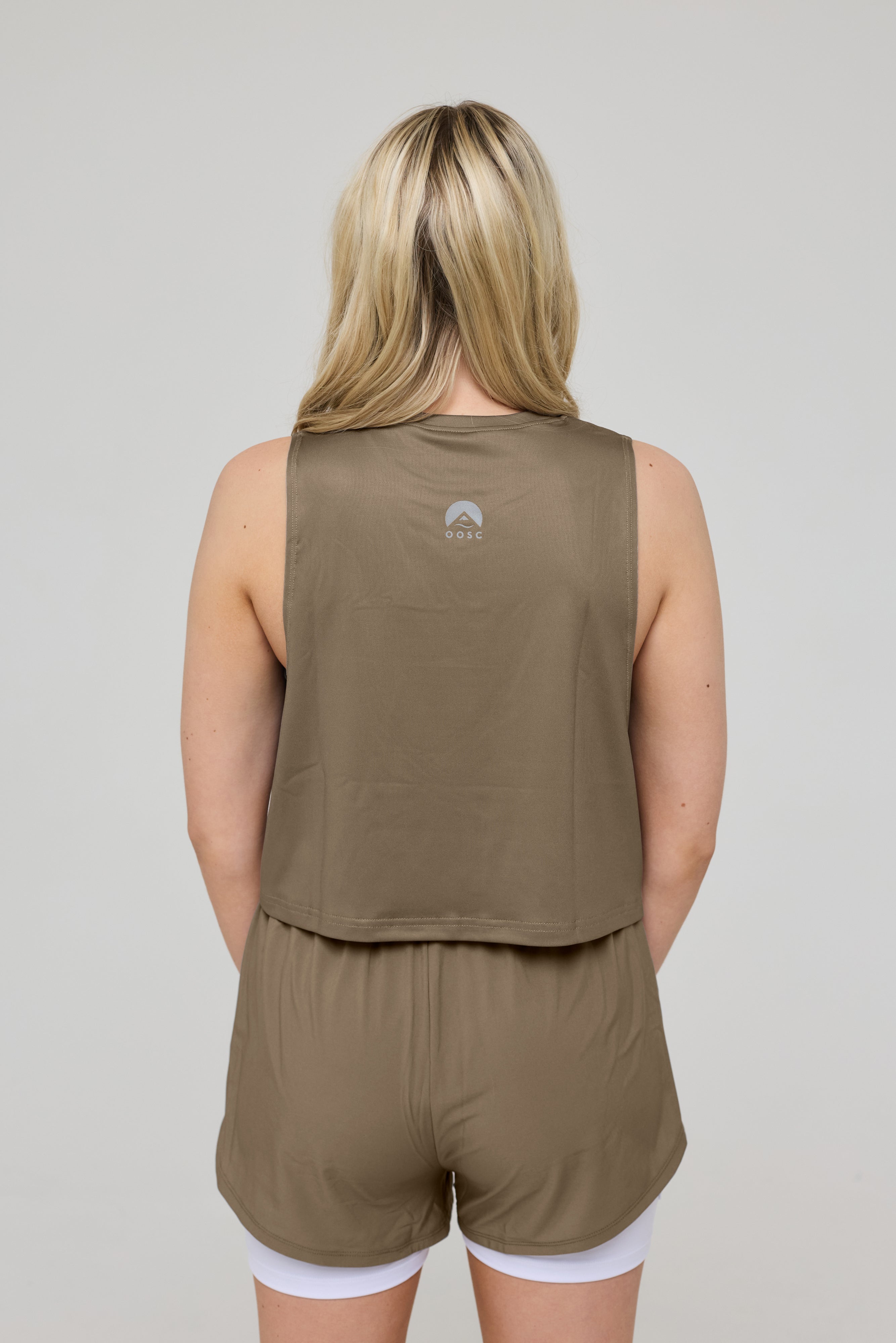 Elite 2 in 1 Running Shorts - Khaki