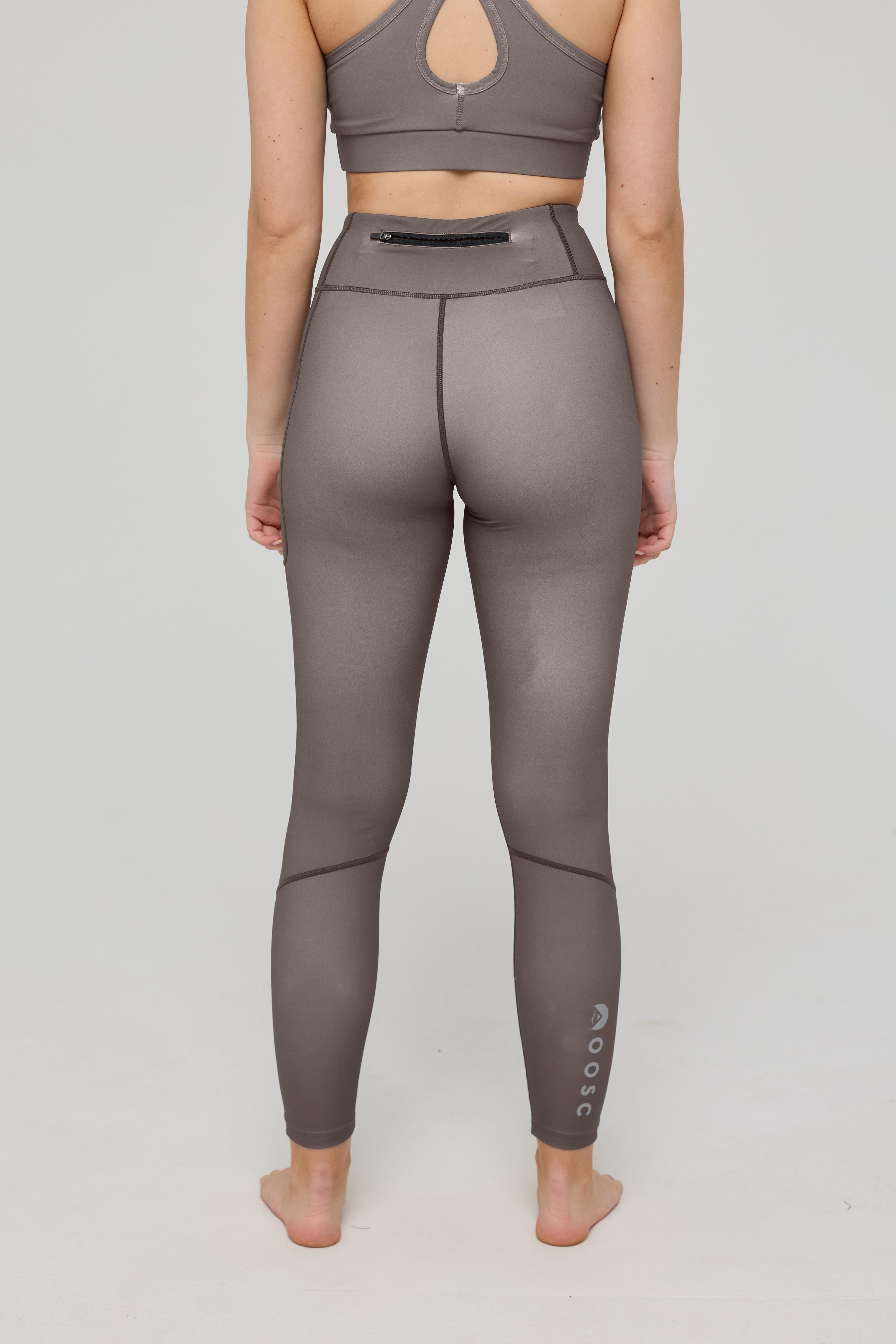 Infinite High Waisted Leggings - Khaki