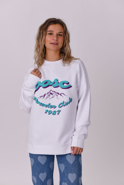 Powder Club Sweatshirt - White