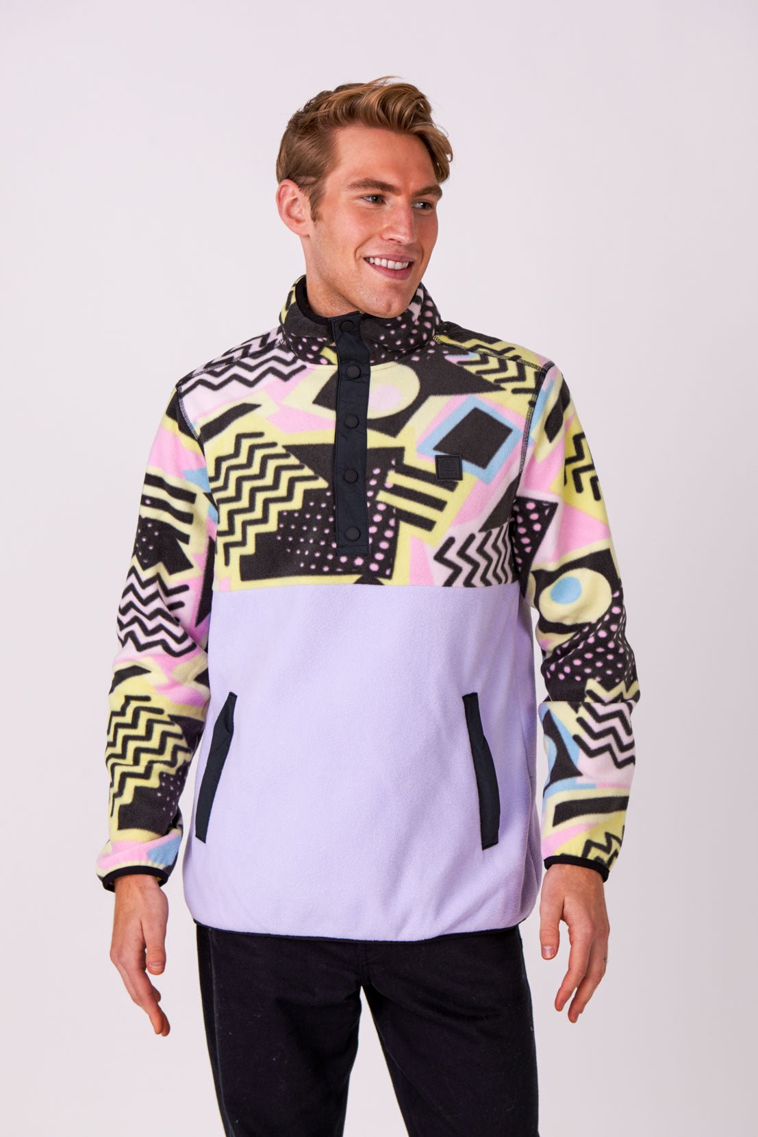 Saved By The Bell Fleece Purple - Men's