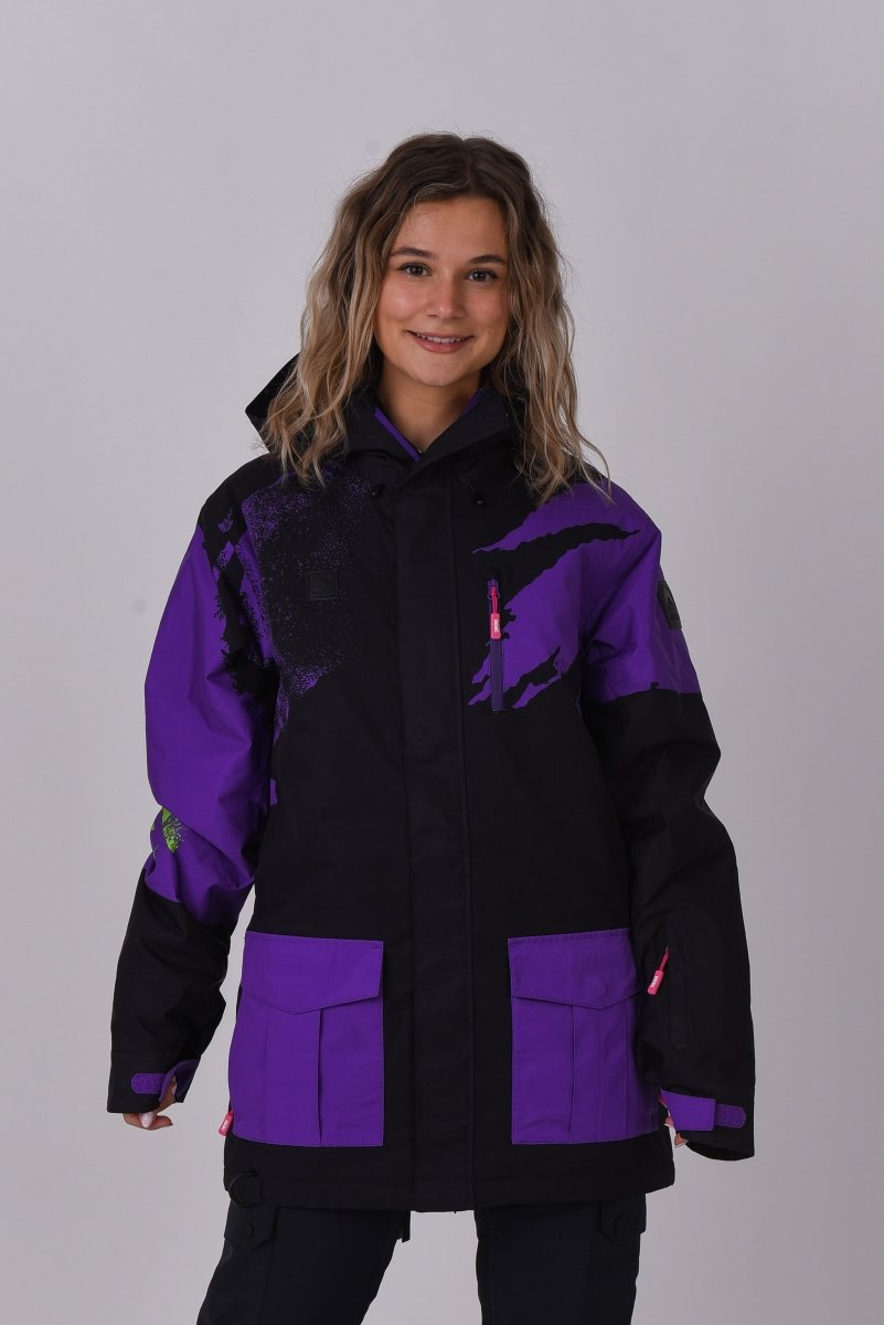 Afterparty Jacket Black & Purple - OOSC Clothing