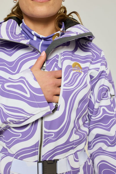 Amethyst Wave Ski Suit - OOSC Clothing