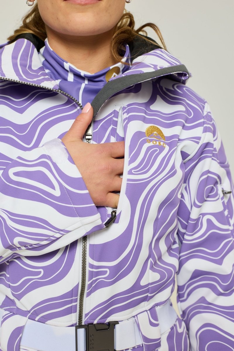 Amethyst Wave Ski Suit - OOSC Clothing