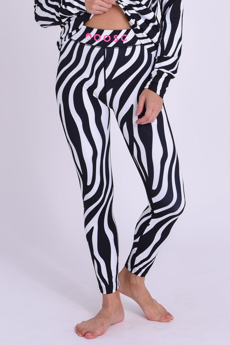 Baselayer Leggings Hotel California Zebra Print