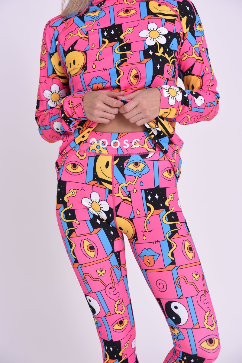 Baselayer Leggings - Trippy Hippy Women's - OOSC Clothing