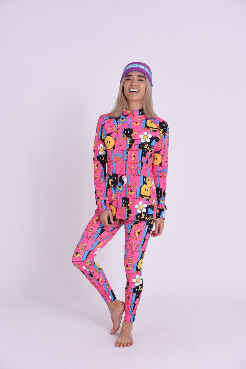 Baselayer Leggings - Trippy Hippy Women's - OOSC Clothing
