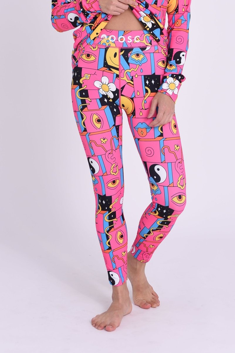 Baselayer Leggings - Trippy Hippy Women's - OOSC Clothing