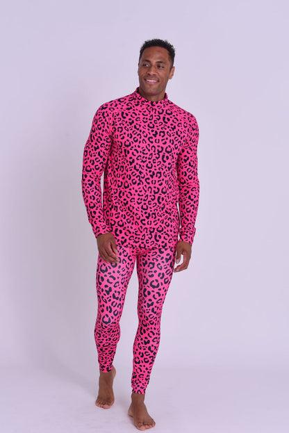 Baselayer Pant - Hotel California Pink Leopard Men's - OOSC Clothing