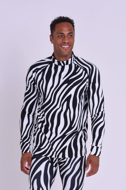 Baselayer Top - Hotel California Zebra Print Men's - OOSC Clothing