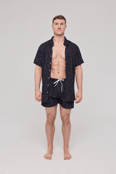 Black Tiger Men's Swim Shorts - OOSC Clothing
