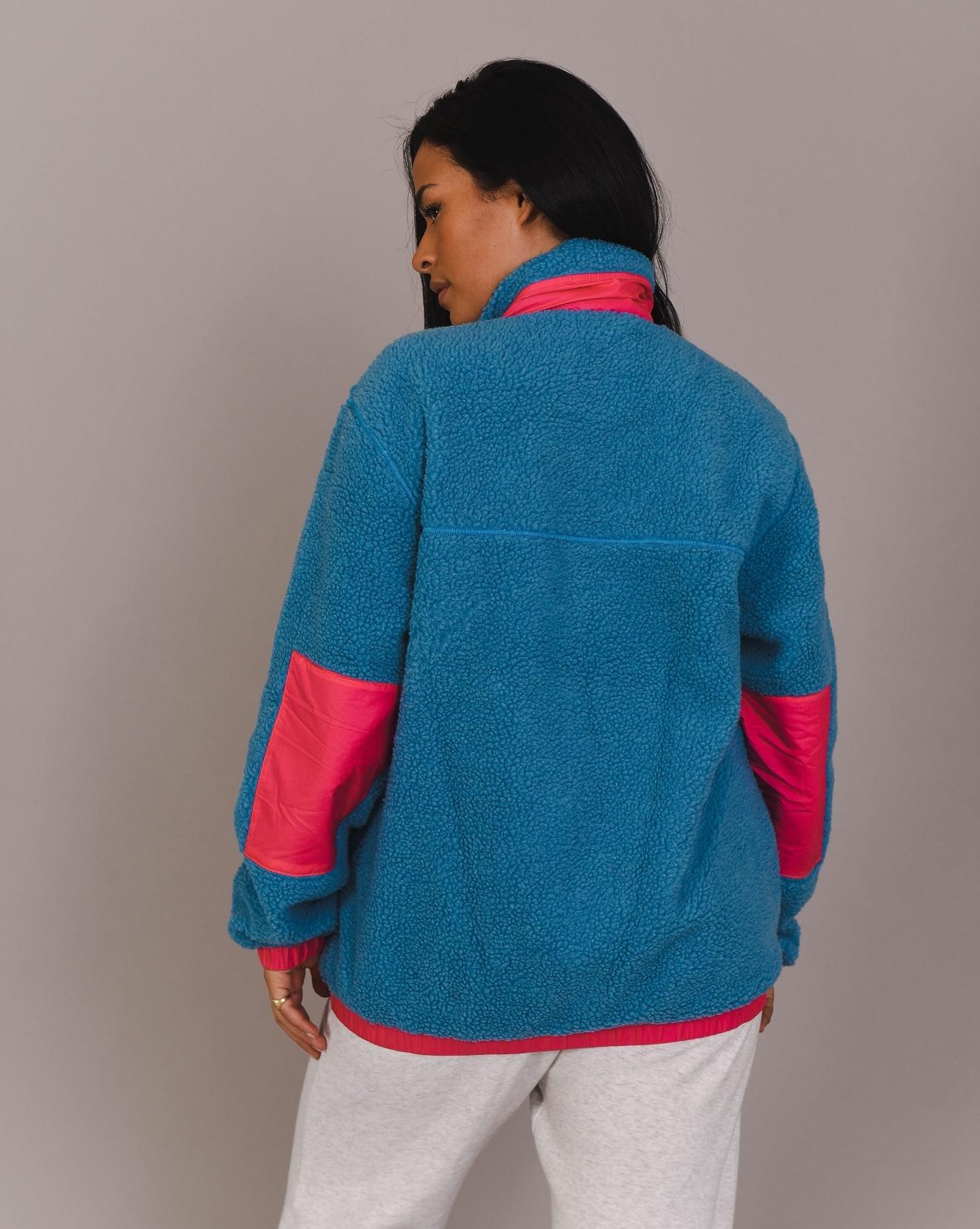 Sherpa Fleece Jacket Blue / Pink - Women's