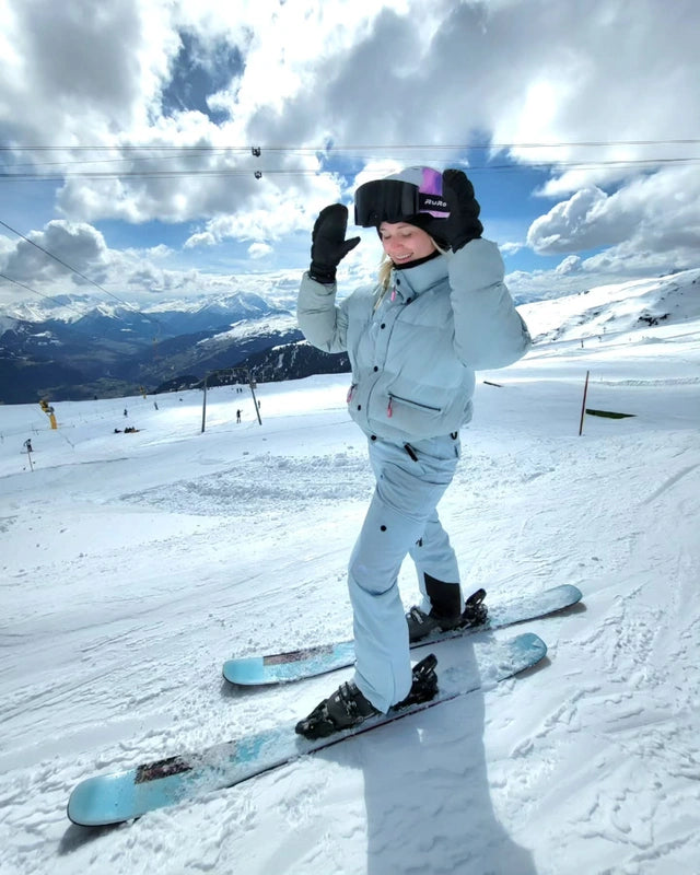 Schicke Pufferjacke - Eisblau