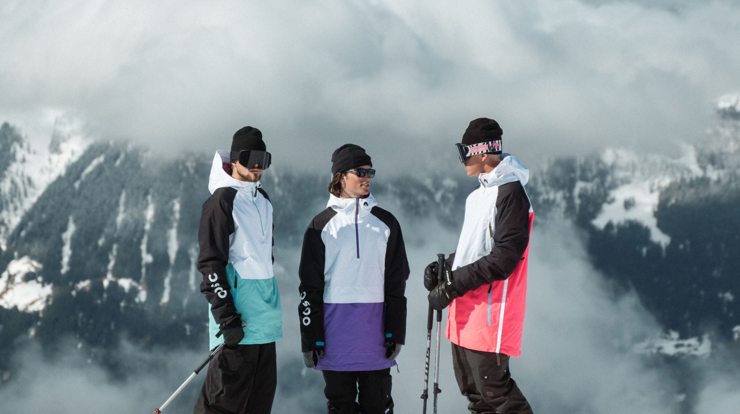 Chaqueta de esquí y snowboard para mujer OOSC 1080 - violeta y