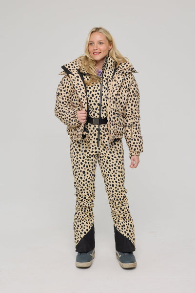 Chic Puffer Jacket - Cheetah - OOSC Clothing