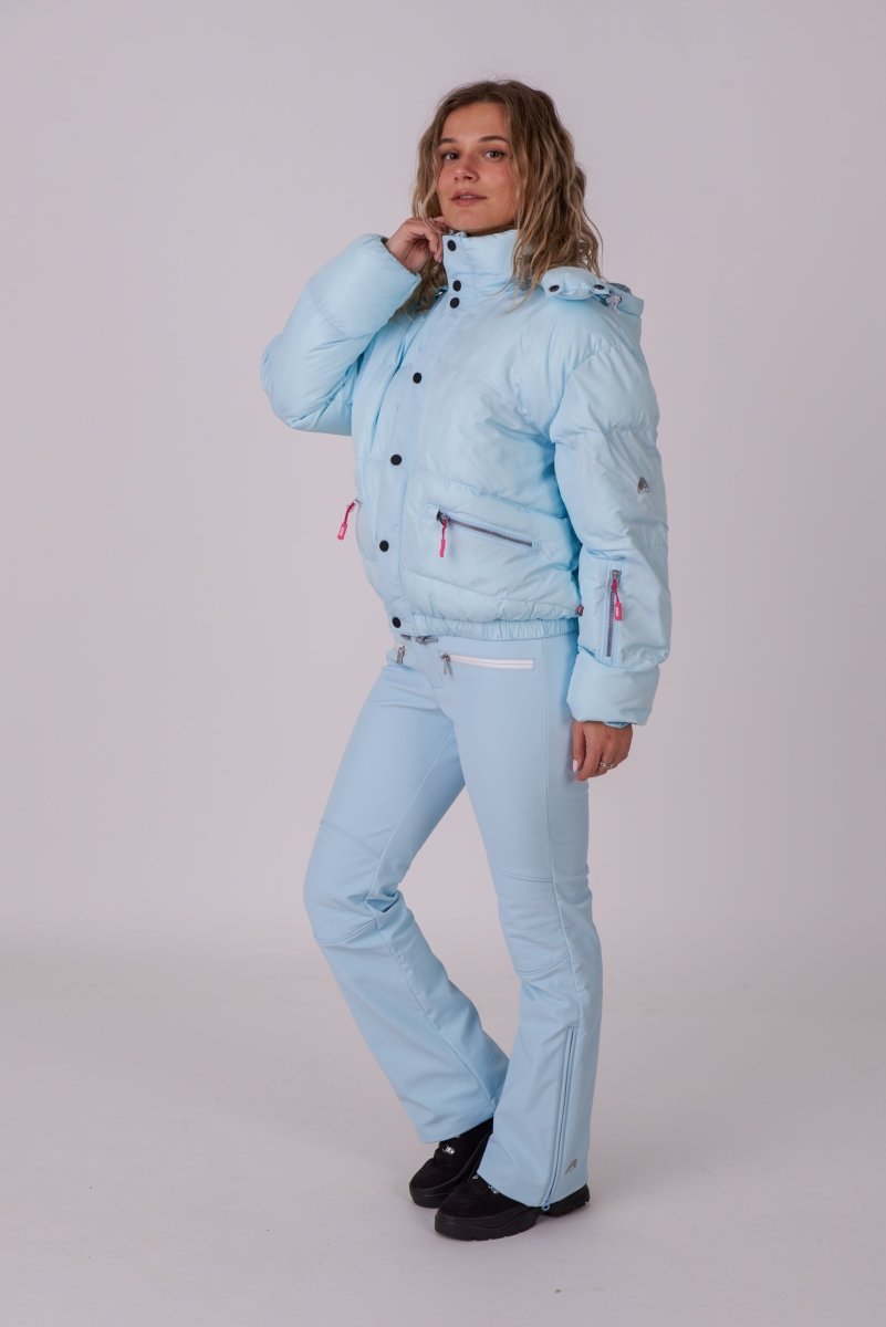 Chic Puffer Jacket - Ice Blue - OOSC Clothing