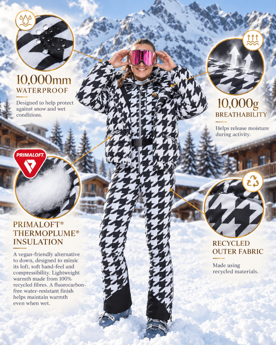 Chic Puffer Jacket - Monochrome Muse - OOSC Clothing