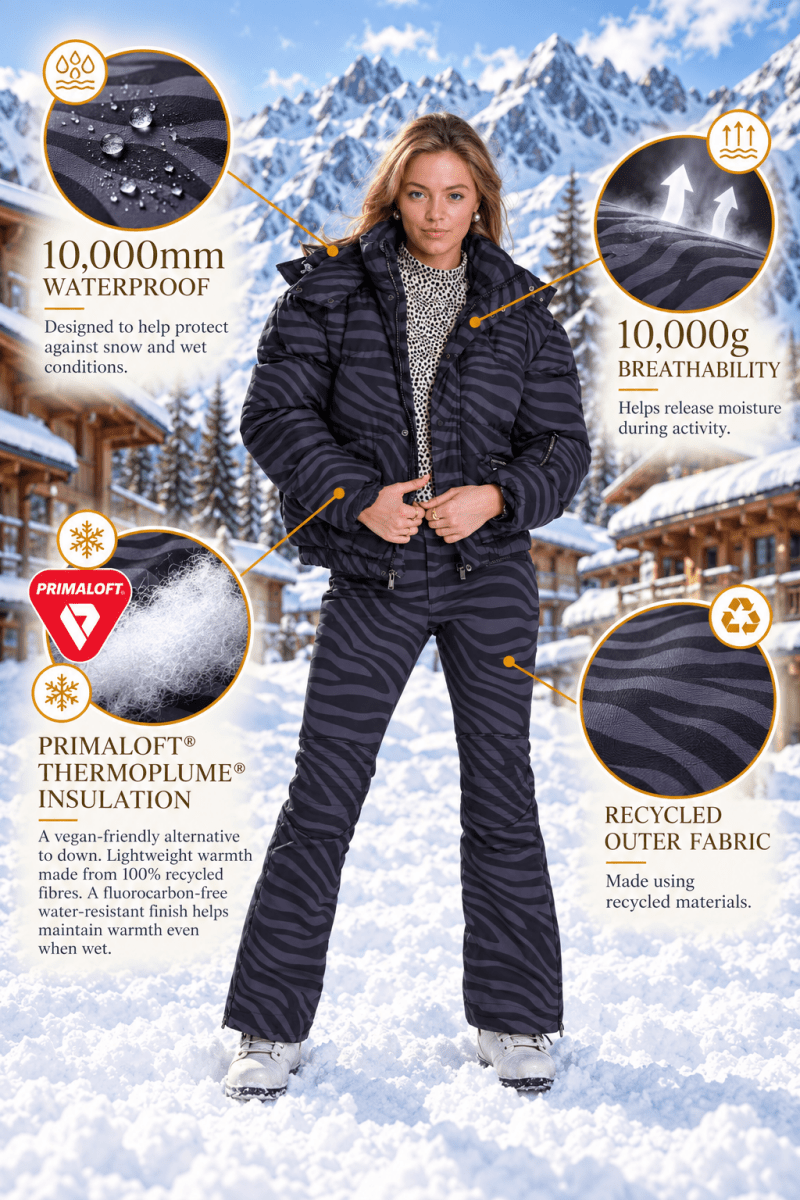 Chic Puffer Jacket - Noir Eclipse - OOSC Clothing