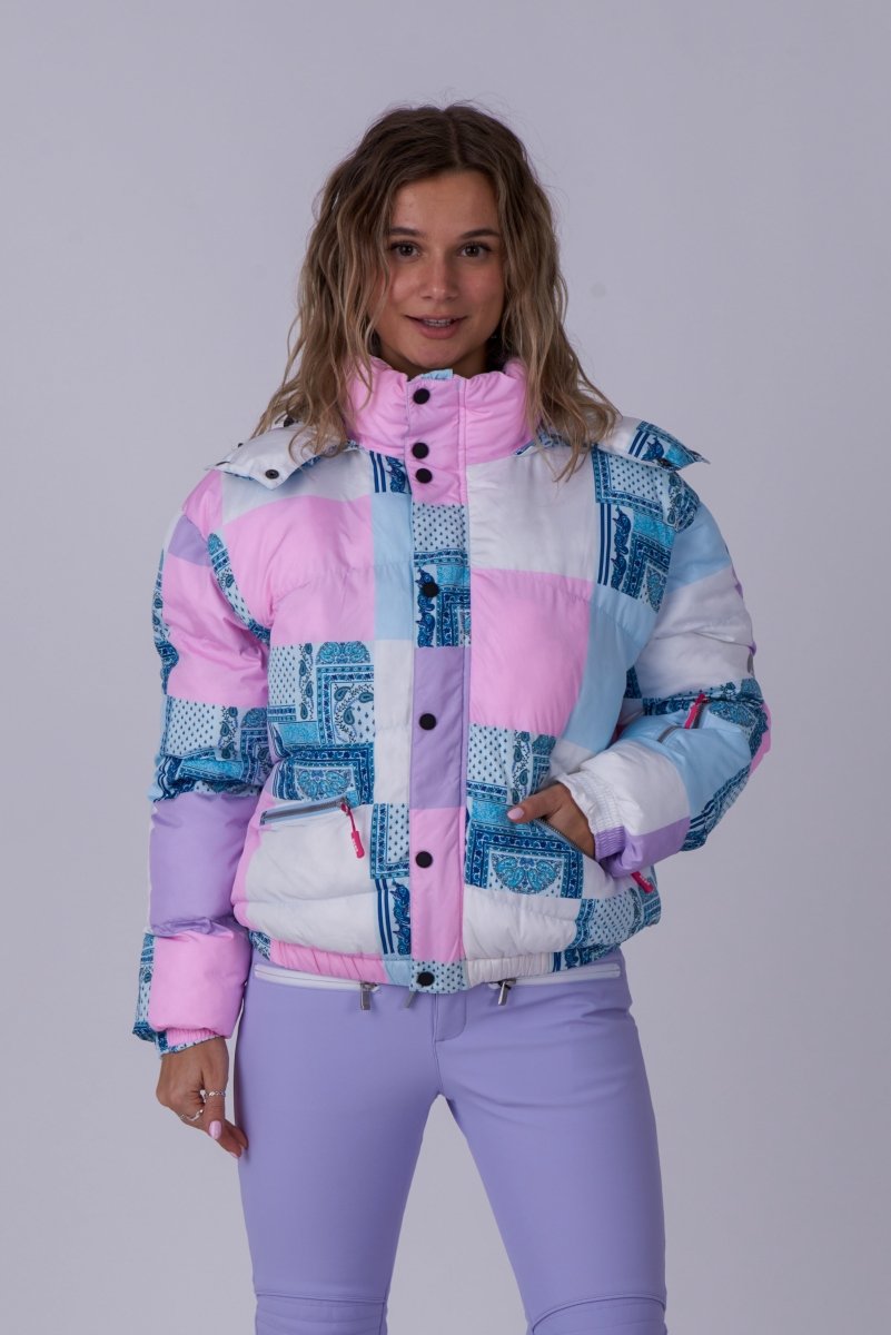 Chic Puffer Jacket - Patchwork - OOSC Clothing