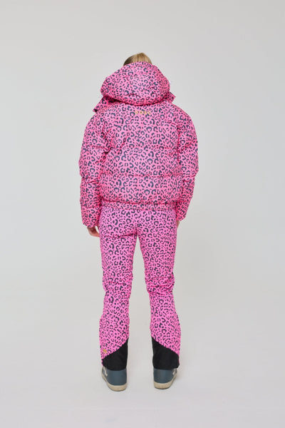 Chic Puffer Jacket - Rosé Leopard - OOSC Clothing