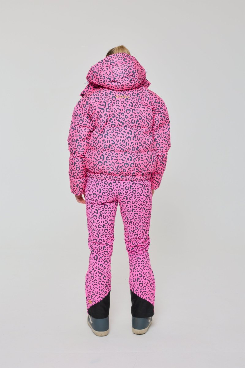 Chic Puffer Jacket - Rosé Leopard - OOSC Clothing