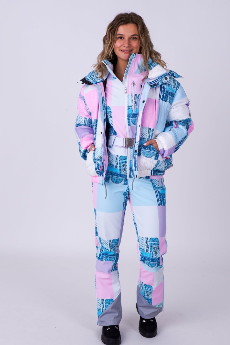 Chic Ski Suit - Patchwork - OOSC Clothing