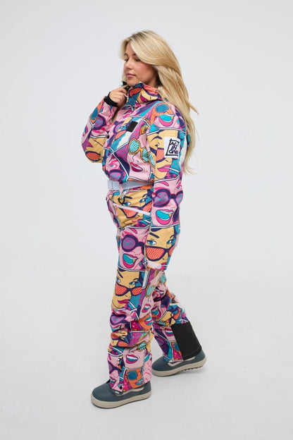 Comic Book Candy - Curved Women's Ski Suit - OOSC Clothing