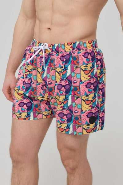 Comic Book Candy Men's Swim Shorts - OOSC Clothing