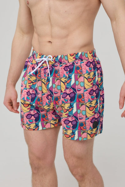 Comic Book Candy Men's Swim Shorts - OOSC Clothing