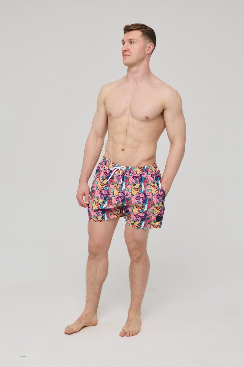 Comic Book Candy Men's Swim Shorts - OOSC Clothing