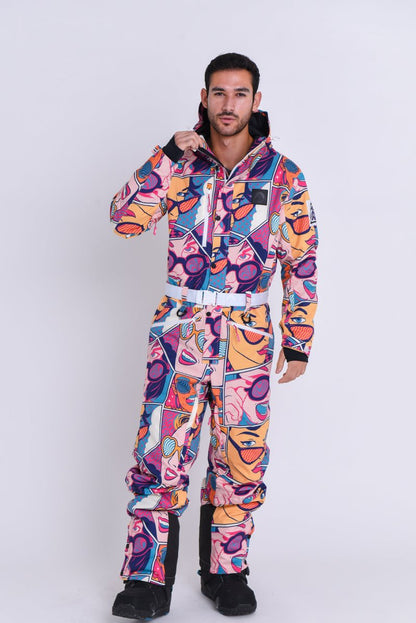 Comic Book Candy Ski Suit - Mens - OOSC Clothing