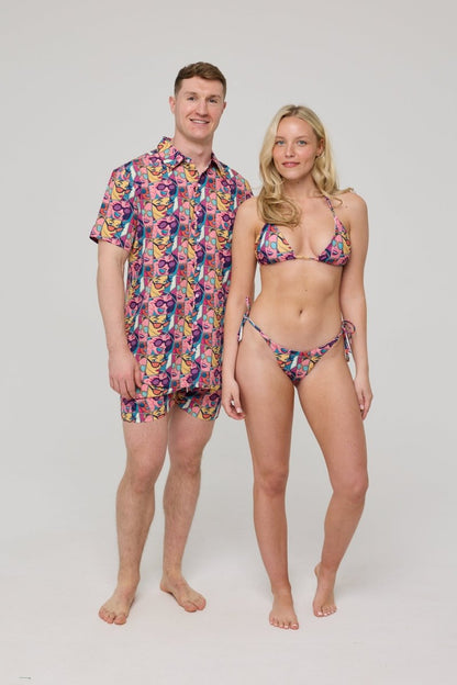 Comic Book Candy Tie Side Bikini Bottoms - OOSC Clothing