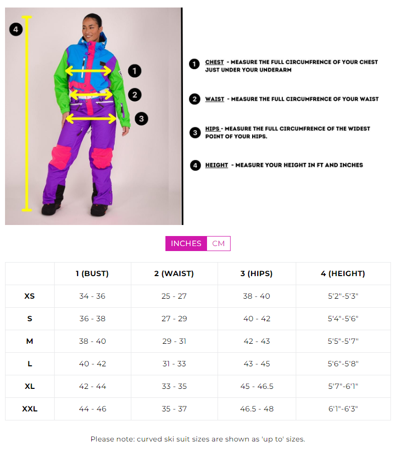 Clueless Curved Female Ski Suit