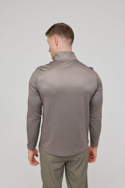 Elite Activewear 1/4 Zip Top - Khaki - OOSC Clothing