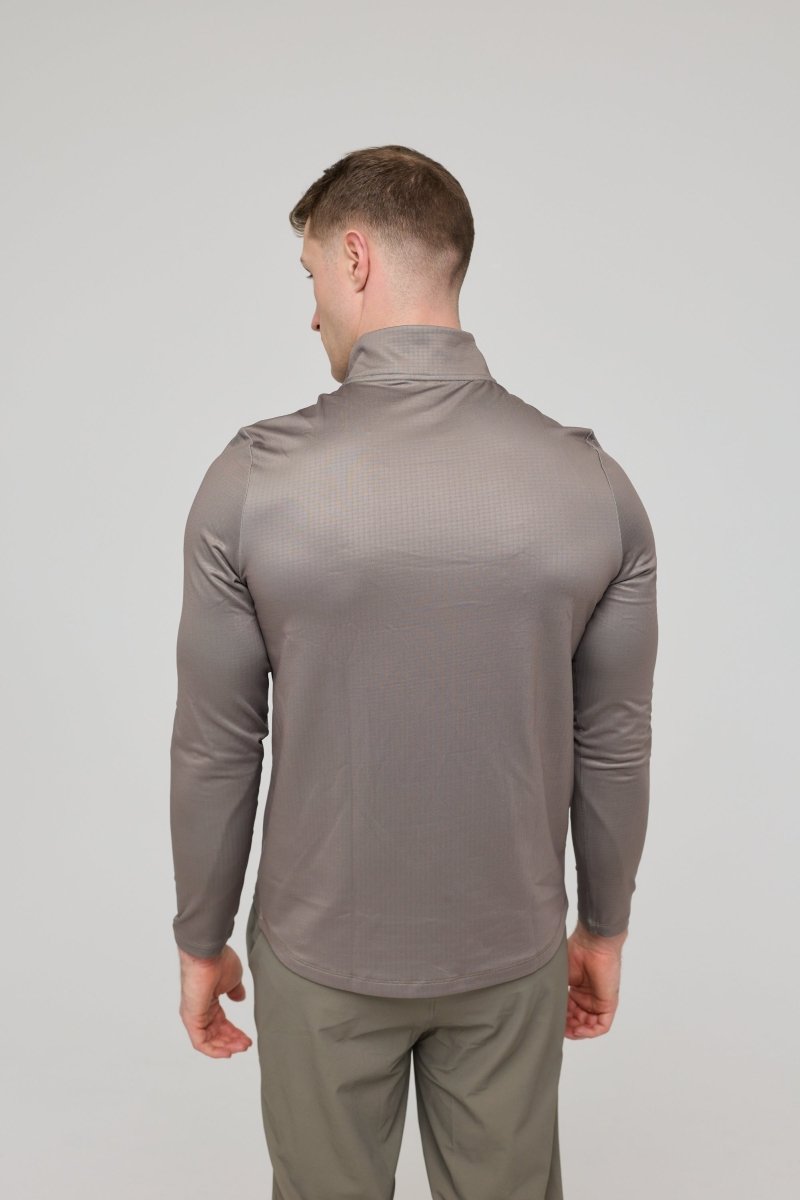 Elite Activewear 1/4 Zip Top - Khaki - OOSC Clothing