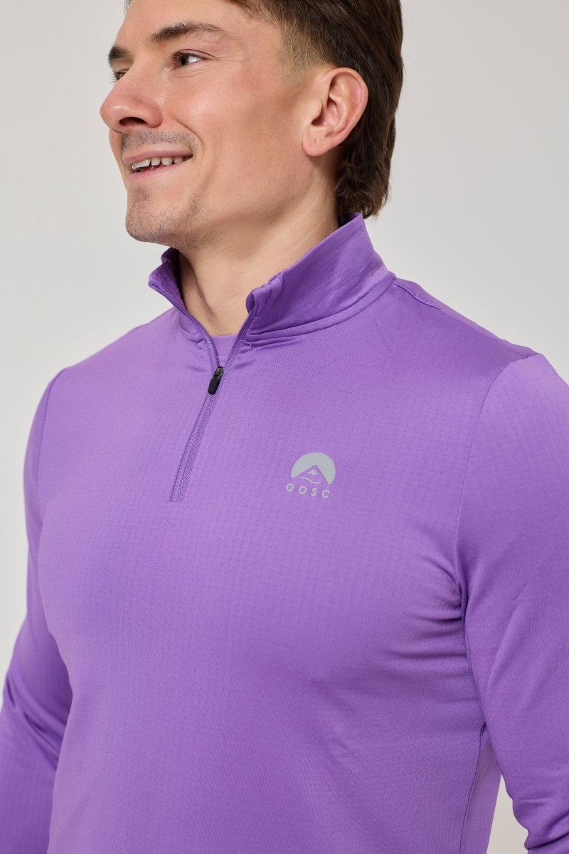 Elite Activewear 1/4 Zip Top - Purple - OOSC Clothing