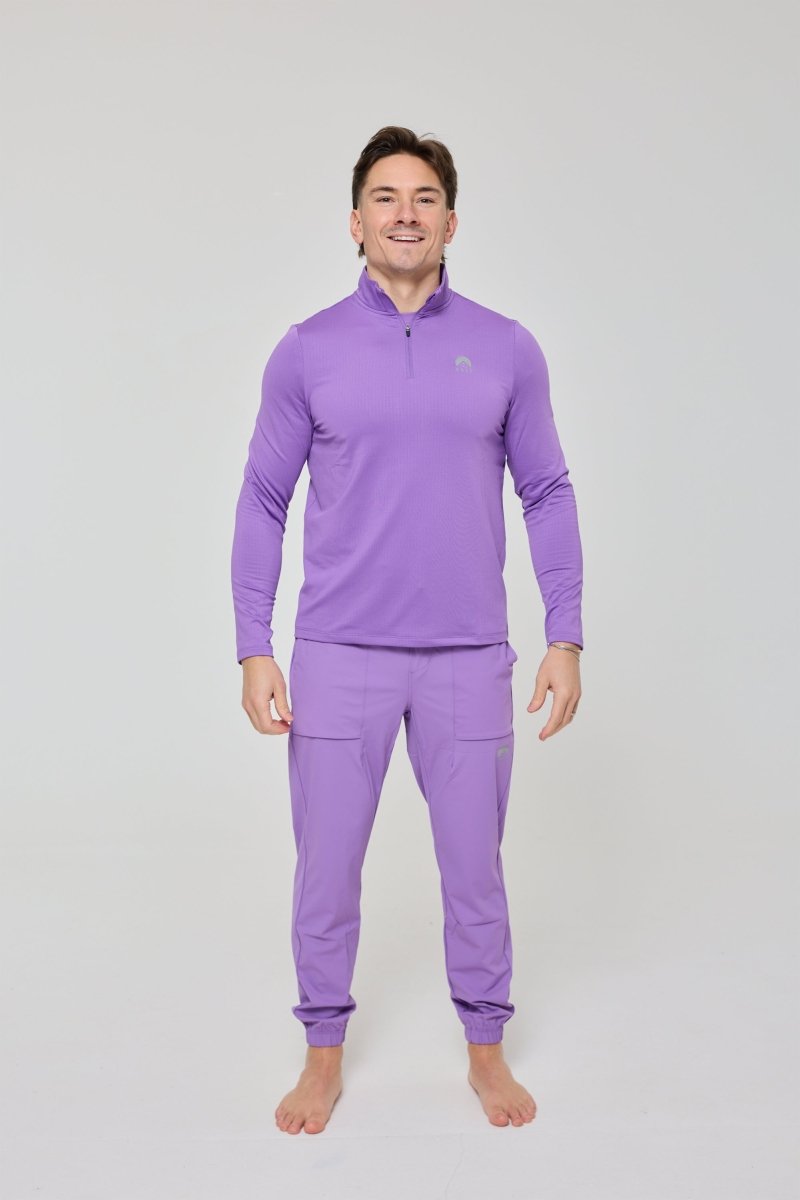 Elite Activewear 1/4 Zip Top - Purple - OOSC Clothing