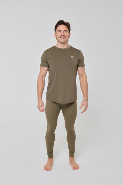 Elite Activewear Leggings - Khaki - OOSC Clothing