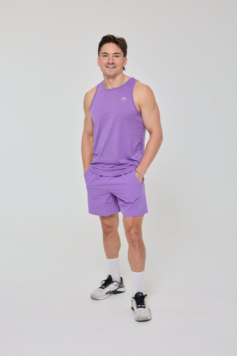 Elite Activewear Shorts - Purple - OOSC Clothing